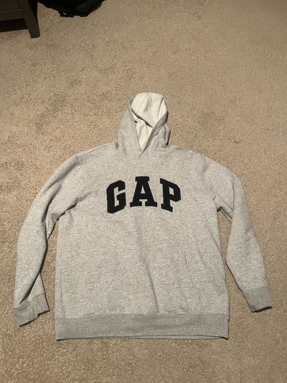 GAP Logo Gray Hoodie Men's Large